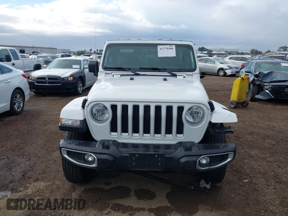 2023 Jeep Wrangler Sahara with VIN 1C4HJXEN7PW701607, listed as a IAAI auction lot 41774580 with 13,376 mi miles. Bid and sale history available at carsss.com. Image 12.