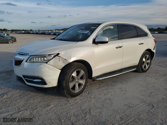 2015 Acura MDX with VIN 5FRYD3H2XFB012552, listed as a Copart auction lot 85082624 with 128,526 mi miles and Salvage Title. Bid and sale history available at carsss.com. Image 1.