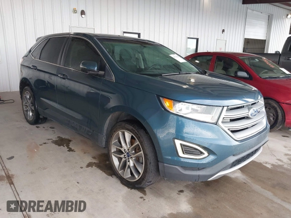 2016 Ford Edge Titanium with VIN 2FMPK3K92GBB76588, listed as a IAAI auction lot 40279879 with 116,293 mi miles. Bid and sale history available at carsss.com. Image 1.