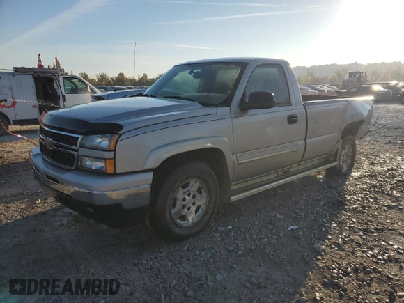 2006 Chevrolet Silverado 1500 Work Truck with VIN 3GCEK14Z06G218507, listed as a Copart auction lot 77350154 with 211,776 mi miles and Salvage Title. Bid and sale history available at carsss.com. Image 1.