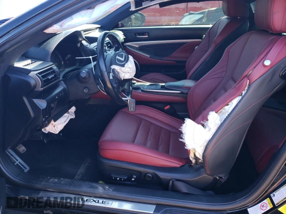 2017 Lexus RC 350 with VIN JTHHE5BC4H5017809, listed as a Copart auction lot 72443054 with 57,928 mi miles and Salvage title. Bid and sale history available at DreamBid. Image 7.