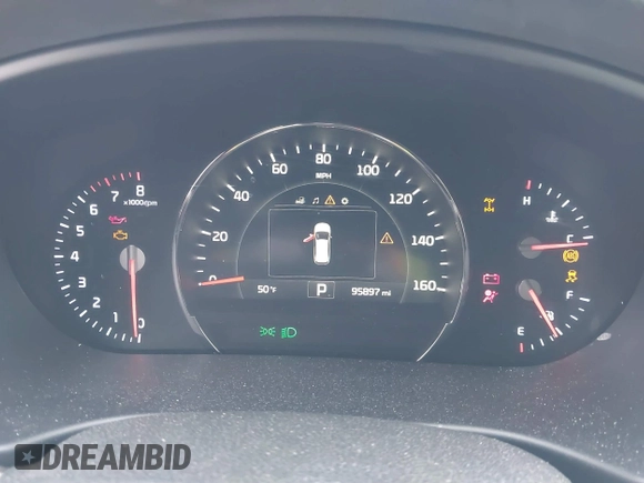 2018 Kia Sorento LX V6 with VIN 5XYPGDA5XJG419416, listed as a IAAI auction lot 41650650 with 95,897 mi miles. Bid and sale history available at carsss.com. Image 7.