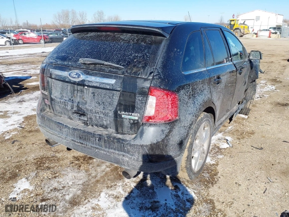 2013 Ford Edge Limited with VIN 2FMDK3K91DBA57400, listed as a IAAI auction lot 41629290 with 1 mi miles. Bid and sale history available at carsss.com. Image 4.