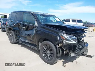 2020 Lexus GX 460 Luxury with VIN JTJGM7BX9L5263372, listed as a IAAI auction lot 42307694 with 8,842 mi miles and . Bid and sale history available at DreamBid. Image 1.