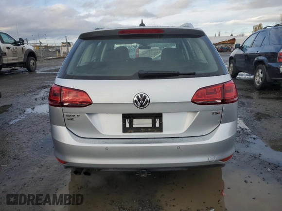 2017 Volkswagen Golf SportWagen SE with VIN 3VWC17AU0HM510942, listed as a Copart auction lot 80790514 with 67,563 mi miles and Salvage Title. Bid and sale history available at carsss.com. Image 6.