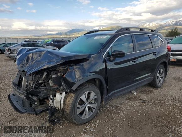 2019 Subaru Ascent Premium z VIN 4S4WMACD1K3454662, wystawiony jako Copart lot #56988105 z przebiegiem Nie podano mil oraz Szkoda całkowita • Salvage title. Historia ofert i sprzedaży dostępna na DreamBid. Obrazek 1.