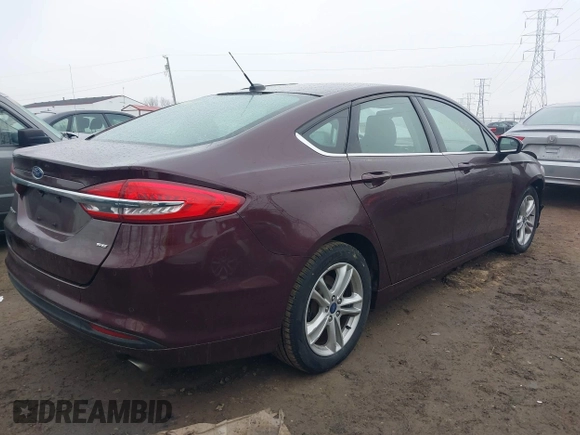 2018 Ford Fusion SE with VIN 3FA6P0H72JR202854, listed as a IAAI auction lot 41571355 with 88,182 mi miles. Bid and sale history available at carsss.com. Image 4.