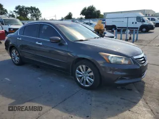 2011 Honda Accord EX-L with VIN 1HGCP3F82BA004220, listed as a Copart auction lot 65253265 with 170,685 mi miles and Salvage title. Bid and sale history available at DreamBid. Image 4.