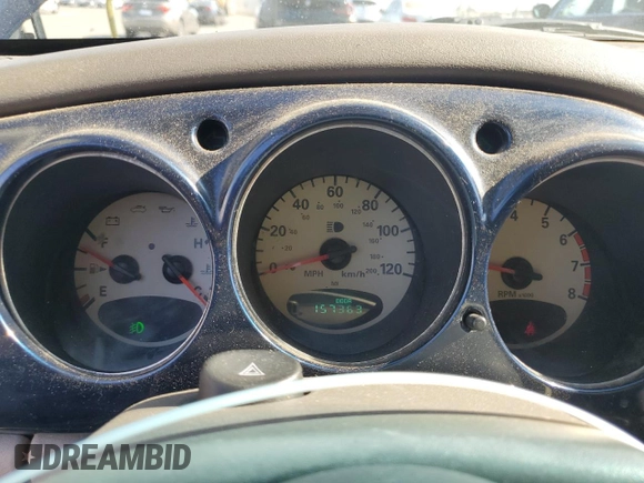 2002 Chrysler PT Cruiser Touring with VIN 3C4FY58B12T263173, listed as a Copart auction lot 63252815 with 157,363 mi miles and Salvage title. Bid and sale history available at DreamBid. Image 9.