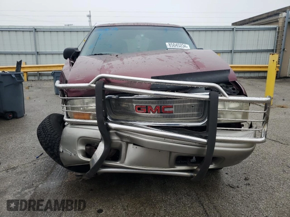 2001 GMC Jimmy SLT with VIN 1GKDT13W512219142, listed as a Copart auction lot 85045234 with 0 mi miles and Salvage Title. Bid and sale history available at carsss.com. Image 5.
