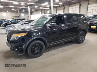 2015 Ford Utility Police Interceptor with VIN 1FM5K8ARXFGC67878, listed as a Copart auction lot 72578004 with 0 mi miles and Salvage Title. Bid and sale history available at carsss.com. Image 1.