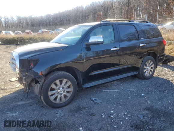 2010 Toyota Sequoia Platinum with VIN 5TDDY5G16AS039566, listed as a Copart auction lot 81810114 with 255,335 mi miles and Salvage Title. Bid and sale history available at carsss.com. Image 1.