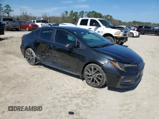 2022 Toyota Corolla SE with VIN 5YFS4MCE7NP126008, listed as a Copart auction lot 46907645 with 26,999 mi miles and Salvage Title. Bid and sale history available at DreamBid. Image 4.