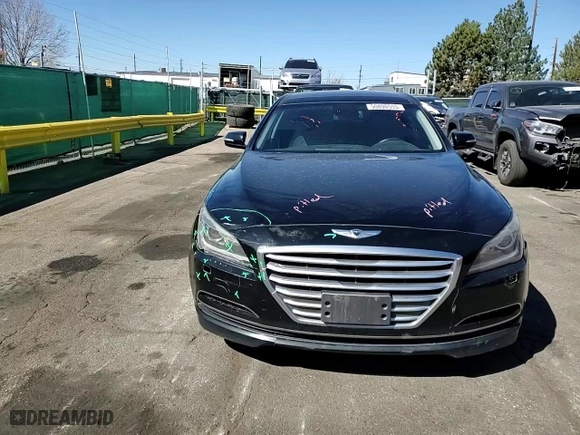 2015 Hyundai Genesis 3.8L with VIN KMHGN4JE6FU085988, listed as a Copart auction lot 50898555 with 153,742 mi miles and Salvage Title. Bid and sale history available at carsss.com. Image 11.