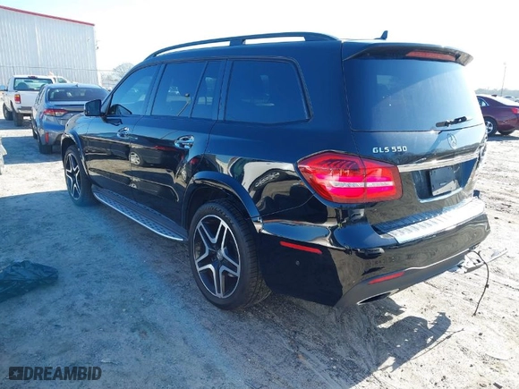 2017 Mercedes-Benz GLS with VIN 4JGDF7DE9HA747550, listed as a IAAI auction lot 41489690 with 125,945 mi miles. Bid and sale history available at carsss.com. Image 3.