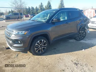 2022 Jeep Compass High Altitude with VIN 3C4NJDCB6NT197452, listed as a IAAI auction lot 41892361 with Not Provided miles and . Bid and sale history available at DreamBid. Image 2.