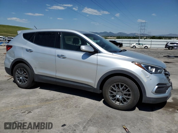 2018 Hyundai Santa Fe 2.4L with VIN 5XYZTDLB7JG548172, listed as a Copart auction lot 61970955 with 92,564 mi miles and Salvage title. Bid and sale history available at DreamBid. Image 4.