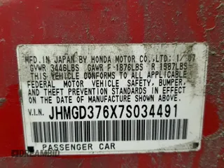 2007 Honda Fit Sport with VIN JHMGD376X7S034491, listed as a Copart auction lot 88989655 with 184,022 mi miles and Non Repairable. Bid and sale history available at carsss.com. Image 13.