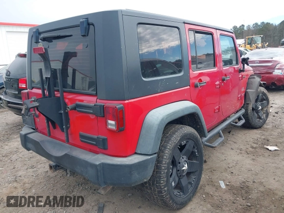 2008 Jeep Wrangler Unlimited X with VIN 1J4GA39138L550936, listed as a IAAI auction lot 41333939 with 181,936 mi miles and . Bid and sale history available at DreamBid. Image 4.