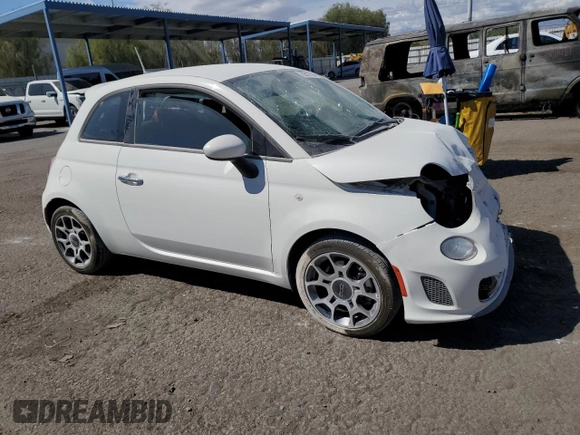 2018 FIAT 500 Pop with VIN 3C3CFFKH3JT465141, listed as a Copart auction lot 72617594 with 11,665 mi miles and Salvage Title. Bid and sale history available at carsss.com. Image 4.