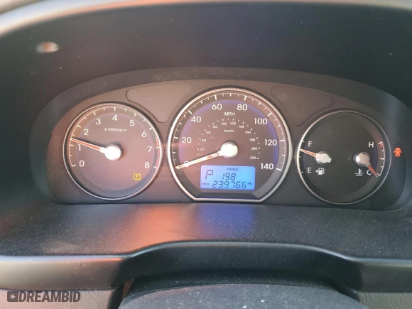 2011 Hyundai Santa Fe GLS with VIN 5XYZGDAB7BG016445, listed as a Copart auction lot 52954665 with 239,766 mi miles and Clean Title. Bid and sale history available at carsss.com. Image 9.