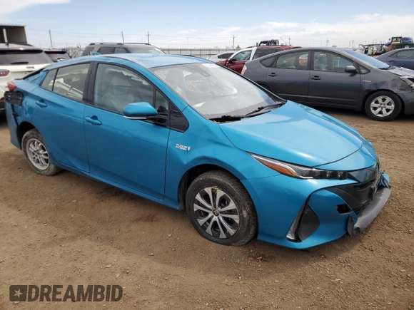 2020 Toyota Prius Prime LE with VIN JTDKARFP4L3120241, listed as a Copart auction lot 53346805 with 94,107 mi miles and Salvage Title. Bid and sale history available at carsss.com. Image 4.