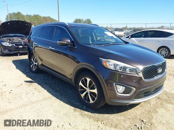 2016 Kia Sorento EX with VIN 5XYPH4A50GG043914, listed as a IAAI auction lot 41670153 with 113,121 mi miles. Bid and sale history available at carsss.com. Image 1.