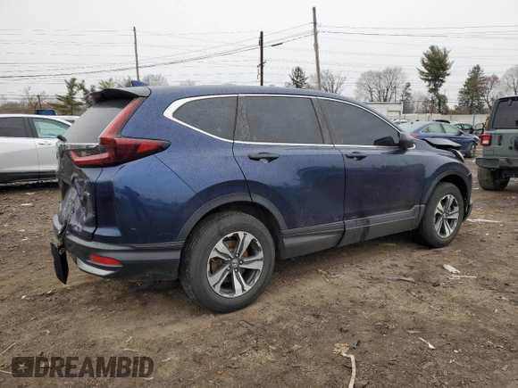 2020 Honda CR-V LX with VIN 7FARW2H28LE007232, listed as a Copart auction lot 46782905 with 51,677 mi miles and Salvage Title. Bid and sale history available at carsss.com. Image 3.