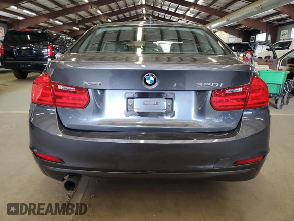 2014 BMW 3 Series 320i xDrive with VIN WBA3C3C53EF985375, listed as a Copart auction lot 62833435 with 75,726 mi miles and Salvage title. Bid and sale history available at DreamBid. Image 6.