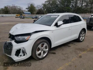 2023 Audi Q5 S line Premium Plus with VIN WA1EAAFY0P2158000, listed as a Copart auction lot 46904785 with 17,765 mi miles and Salvage Title. Bid and sale history available at carsss.com. Image 1.