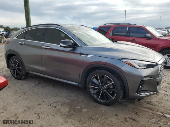 2022 Infiniti QX55 SENSORY with VIN 3PCAJ5L39NF102667, listed as a Copart auction lot 39256554 with NaN miles. Bid and sale history available at carsss.com. Image 4.