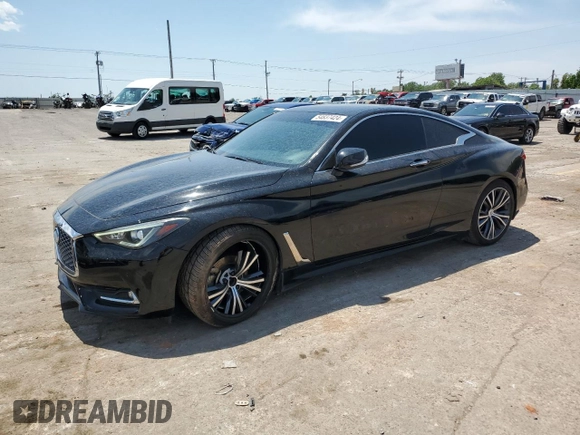 2017 Infiniti Q60 Premium z VIN JN1CV7EK1HM110211, wystawiony jako Copart lot #54837424 z przebiegiem 77 152 mil mil oraz Szkoda całkowita • Salvage title. Historia ofert i sprzedaży dostępna na DreamBid. Obrazek 1.