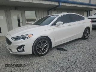 2020 Ford Fusion Titanium with VIN 3FA6P0RU4LR219923, listed as a Copart auction lot 52881935 with 69,320 mi miles and Salvage title. Bid and sale history available at DreamBid. Image 1.