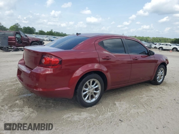 2014 Dodge Avenger SE with VIN 1C3CDZAB4EN220973, listed as a Copart auction lot 53790615 with 150,336 mi miles and Salvage Title. Bid and sale history available at DreamBid. Image 3.