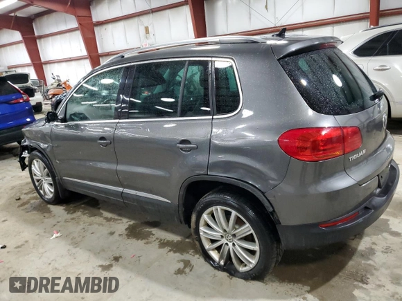 2013 Volkswagen Tiguan SE z VIN WVGBV3AX4DW055332, wystawiony jako Copart lot #42297805 z przebiegiem 109 606 mil mil oraz Szkoda całkowita • Salvage title. Historia ofert i sprzedaży dostępna na DreamBid. Obrazek 2.