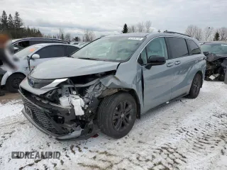 2024 Toyota Sienna LE with VIN 5TDGSKFCXRS127998, listed as a Copart auction lot 47474115 with 29,643 mi miles and Salvage Title. Bid and sale history available at carsss.com. Image 1.