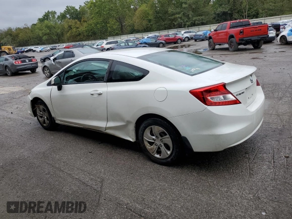 2013 Honda Civic Cpe LX with VIN 2HGFG3B53DH532958, listed as a Copart auction lot 73807914 with 111,216 mi miles and Salvage Title. Bid and sale history available at carsss.com. Image 2.