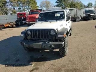 2022 Jeep Wrangler Unlimited Willys with VIN 1C4HJXDM7NW244562, listed as a Copart auction lot 79667744 with 47,157 mi miles and Salvage Title. Bid and sale history available at DreamBid. Image 11.