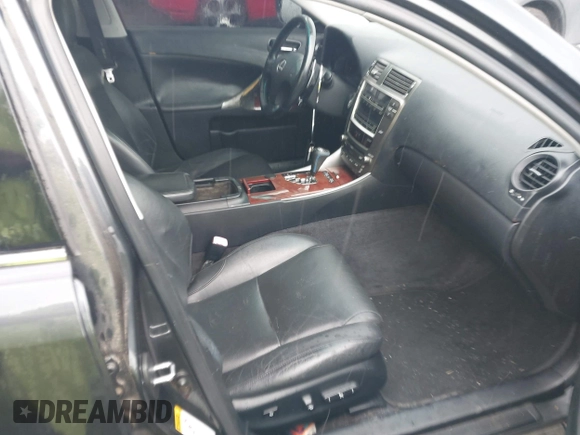 2006 Lexus IS 250 with VIN JTHBK262X65018555, listed as a IAAI auction lot 42112759 with 201,059 mi miles and . Bid and sale history available at DreamBid. Image 5.