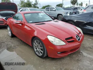 2005 Mercedes-Benz SLK-Class with VIN WDBWK56F25F037759, listed as a Copart auction lot 73994784 with 79,293 mi miles and Non Repairable. Bid and sale history available at carsss.com. Image 4.