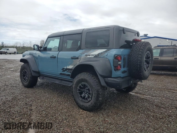 2023 Ford Bronco Raptor with VIN 1FMEE5JR9PLC09582, listed as a Copart auction lot 55841805 with 873 mi miles and Salvage Title. Bid and sale history available at DreamBid. Image 2.