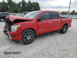 2021 Nissan Titan S z VIN 1N6AA1EE7MN500318, wystawiony jako Copart lot #82819204 z przebiegiem 41 708 mil mil oraz Szkoda całkowita • Salvage title. Historia ofert i sprzedaży dostępna na DreamBid. Obrazek 1.