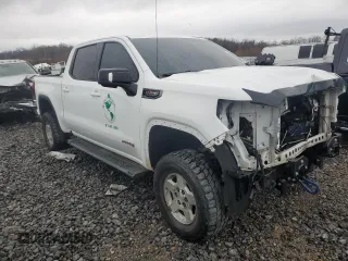 2021 GMC Sierra 1500 AT4 with VIN 3GTP9EEL6MG477831, listed as a Copart auction lot 89175315 with 91,342 mi miles and Salvage Title. Bid and sale history available at carsss.com. Image 4.
