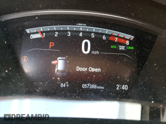 2018 Honda CR-V EX with VIN 7FARW1H57JE029448, listed as a Copart auction lot 70052882 with 57,388 mi miles. Bid and sale history available at carsss.com. Image 9.