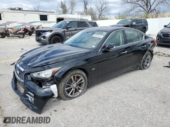 2017 Infiniti Q50 Signature Edition с VIN JN1EV7AR3HM837913, выставлен на аукционе Copart как лот 50824515 с пробегом Не указан миль и Списание • Salvage title. История ставок и продаж доступна на DreamBid. Изображение 1.