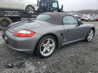 2007 Porsche Boxster with VIN WP0CA29857U711677, listed as a Copart auction lot 79859924 with 83,123 mi miles and Salvage Title. Bid and sale history available at carsss.com. Image 3.