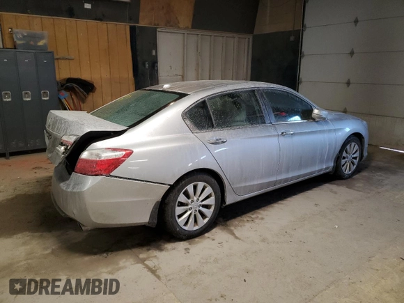 2013 Honda Accord Sdn EX-L with VIN 1HGCR2F86DA147954, listed as a Copart auction lot 45947215 with 81,791 mi miles and Salvage Title. Bid and sale history available at carsss.com. Image 3.