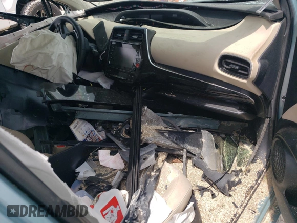 2021 Toyota Prius LE with VIN JTDL9MFUXM3023679, listed as a Copart auction lot 60757645 with Not provided miles and Salvage title. Bid and sale history available at DreamBid. Image 8.