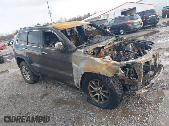 2014 Jeep Grand Cherokee Limited with VIN 1C4RJEBM1EC574629, listed as a IAAI auction lot 41696495 with 1 mi miles. Bid and sale history available at carsss.com. Image 1.