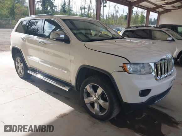2011 Jeep Grand Cherokee Overland with VIN 1J4RR6GG0BC683624, listed as a IAAI auction lot 42729697 with 212,739 mi miles and . Bid and sale history available at DreamBid. Image 1.